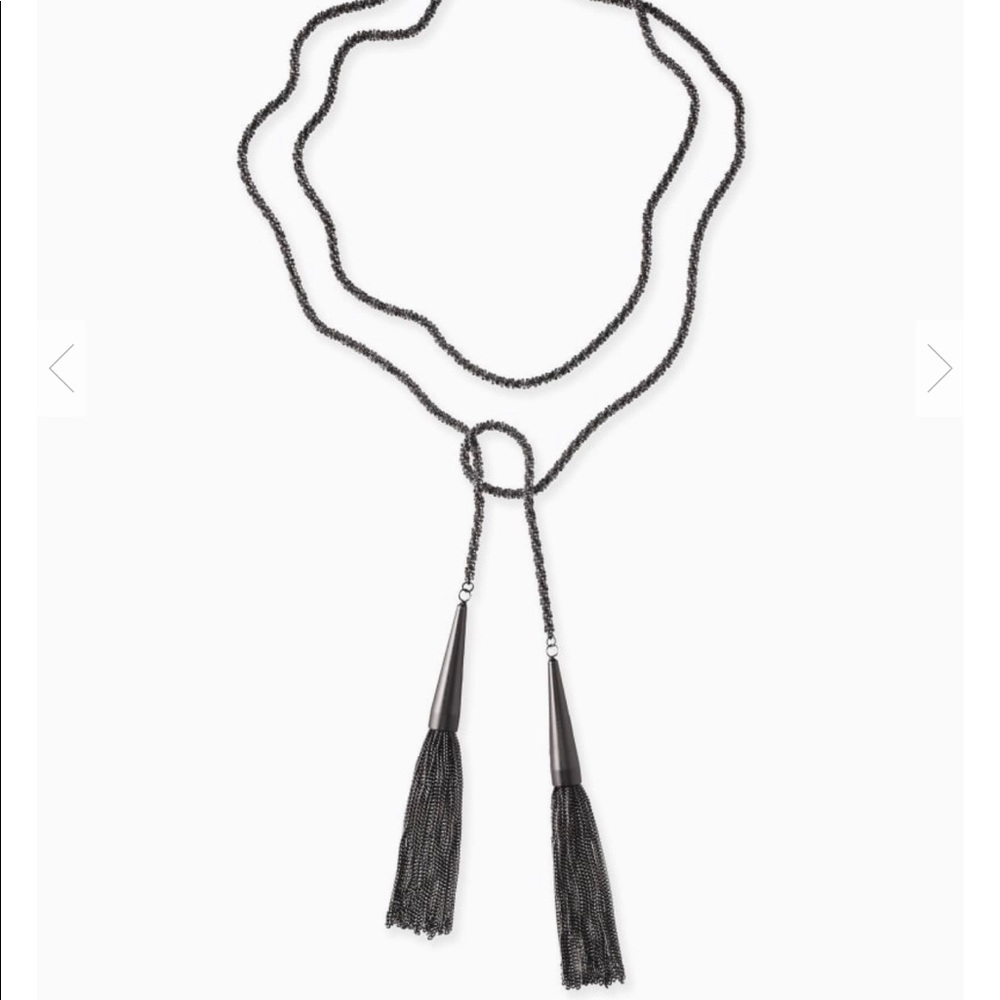 Kendra Scott Gunmetal Phara Necklace